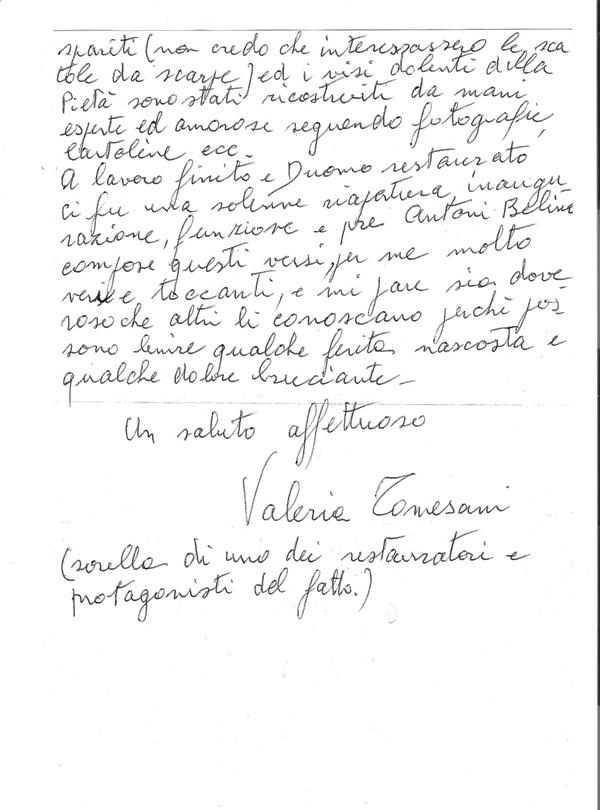 Apri la lettera Originale